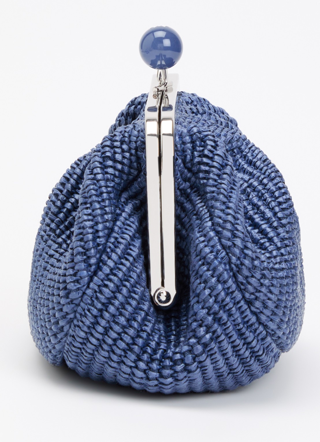 MaxMara Pasticcino Small clutch met gevlochten detail en afneembare schouderriem - detail 4 blauw