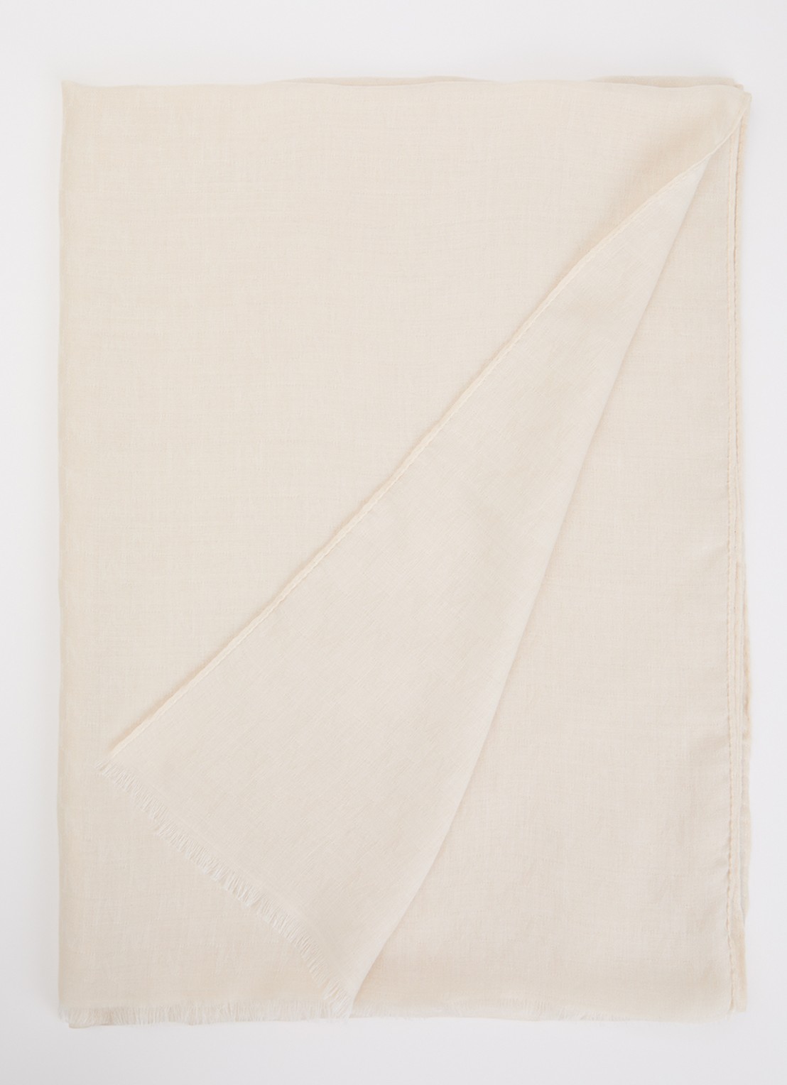 MaxMara Sjaal 190 x 70 cm - voorkant 3 gebroken wit