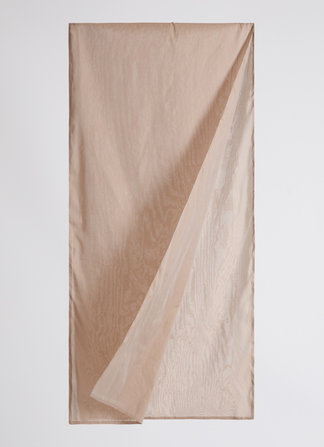 MaxMara Sjaal in zijdeblend 210 x 48 cm  - detail 2 zand