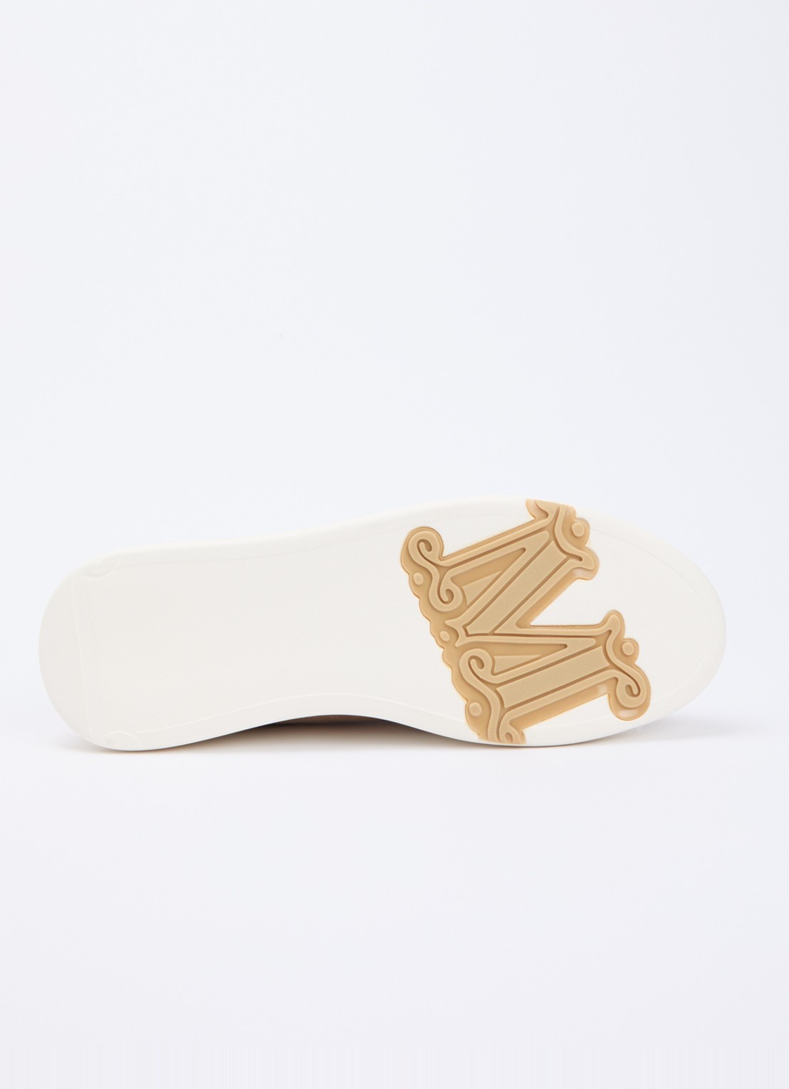 MaxMara Sneaker van suède met logo - detail 5 beige