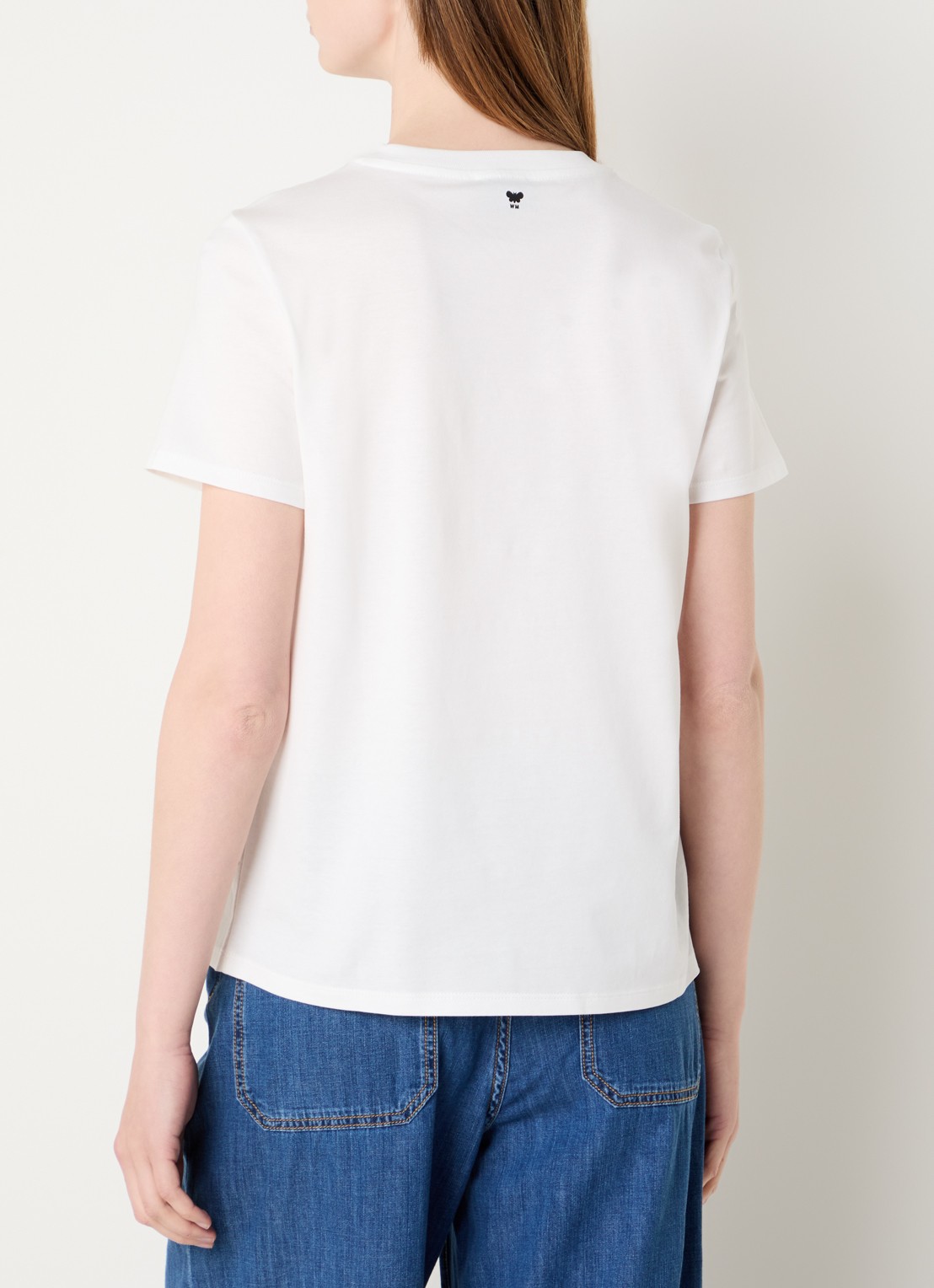 MaxMara T-shirt met logoprint - achterkant 3 wit