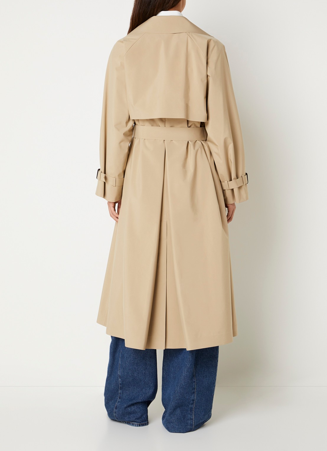 MaxMara Trenchcoat met strikceintuur - achterkant 4 beige