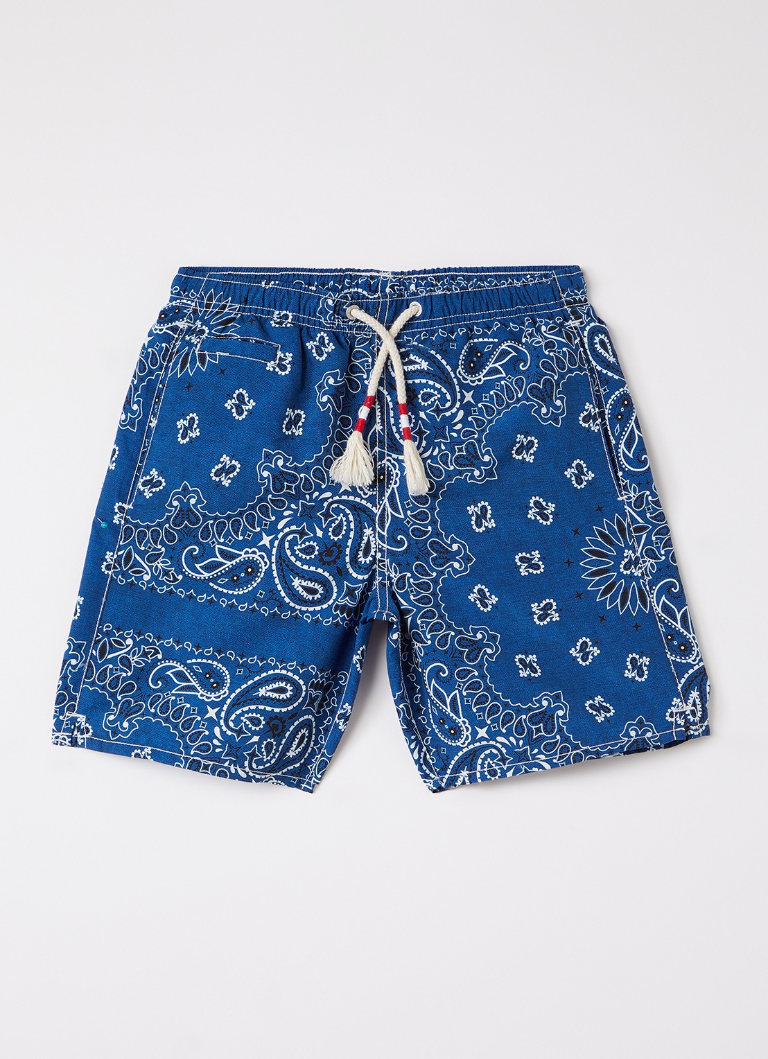 MC2 Saint Barth Caprese zwembroek met paisley dessin - voorkant 2 donkerblauw
