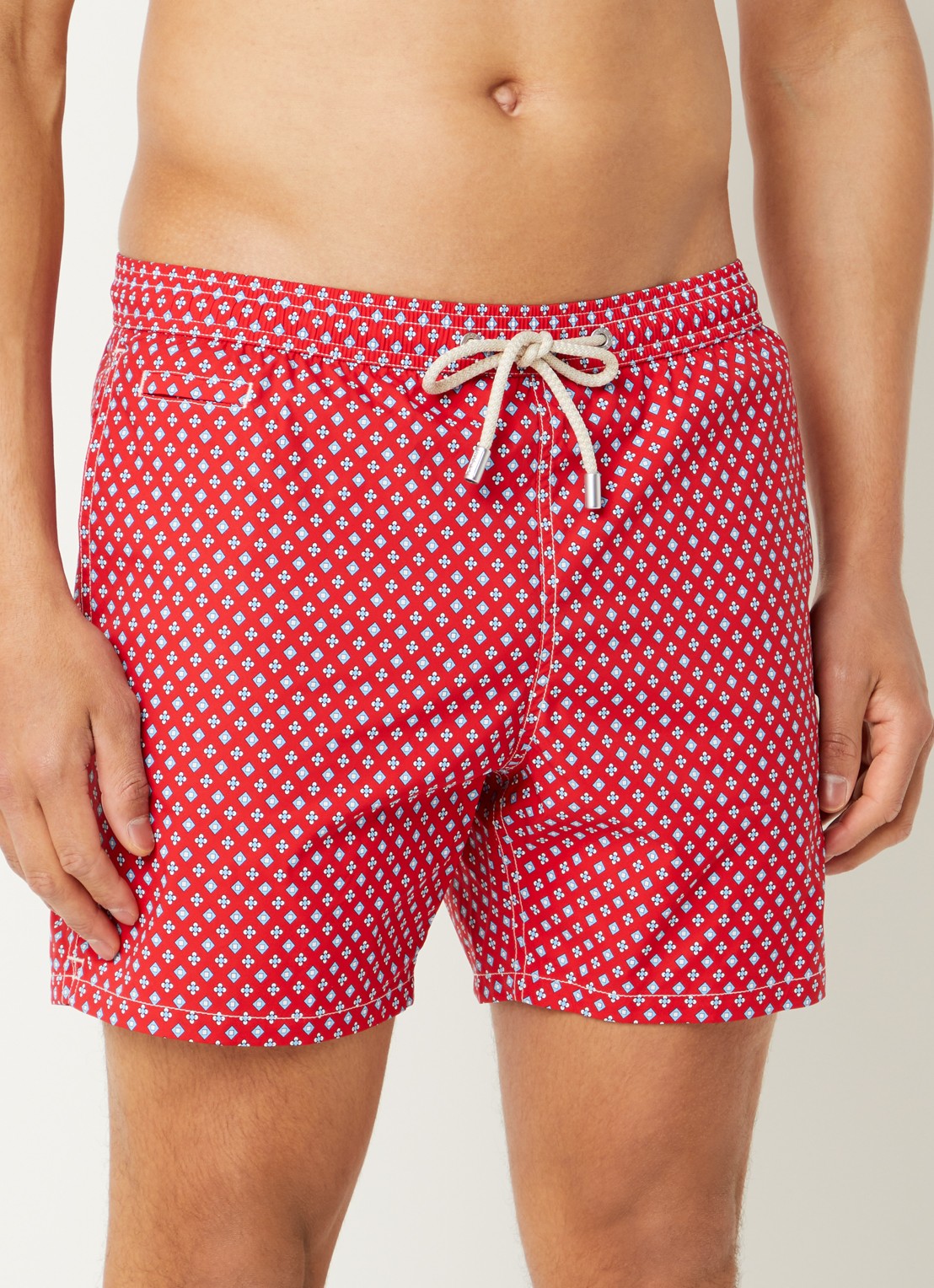 MC2 Saint Barth Lighting zwemshorts met print - detail 4 rood