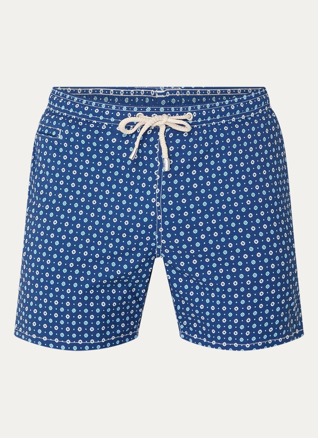 MC2 Saint Barth Lighting zwemshorts met print - voorkant 2 blauw