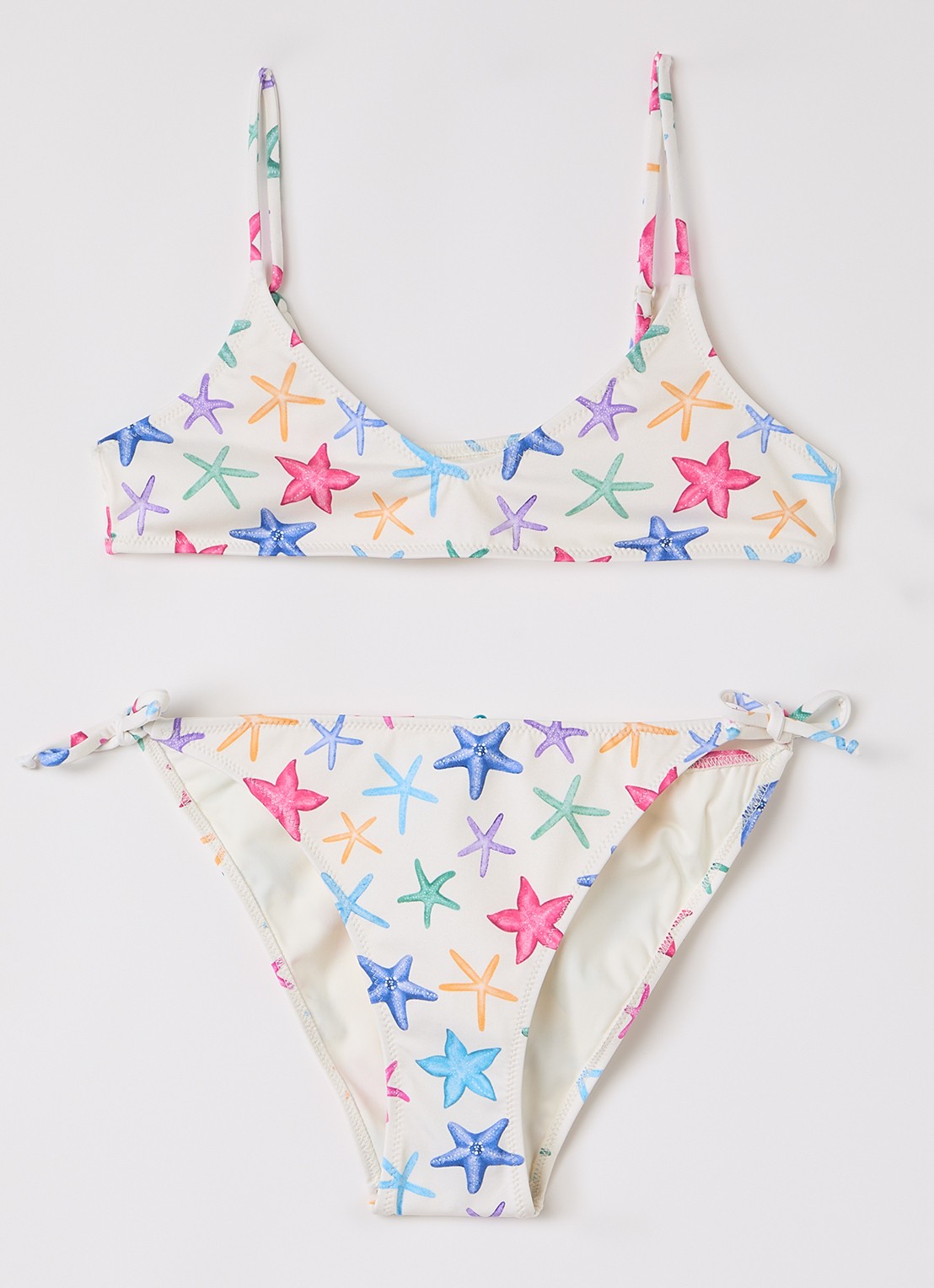MC2 Saint Barth Paloma bikiniset met print - voorkant gebroken wit