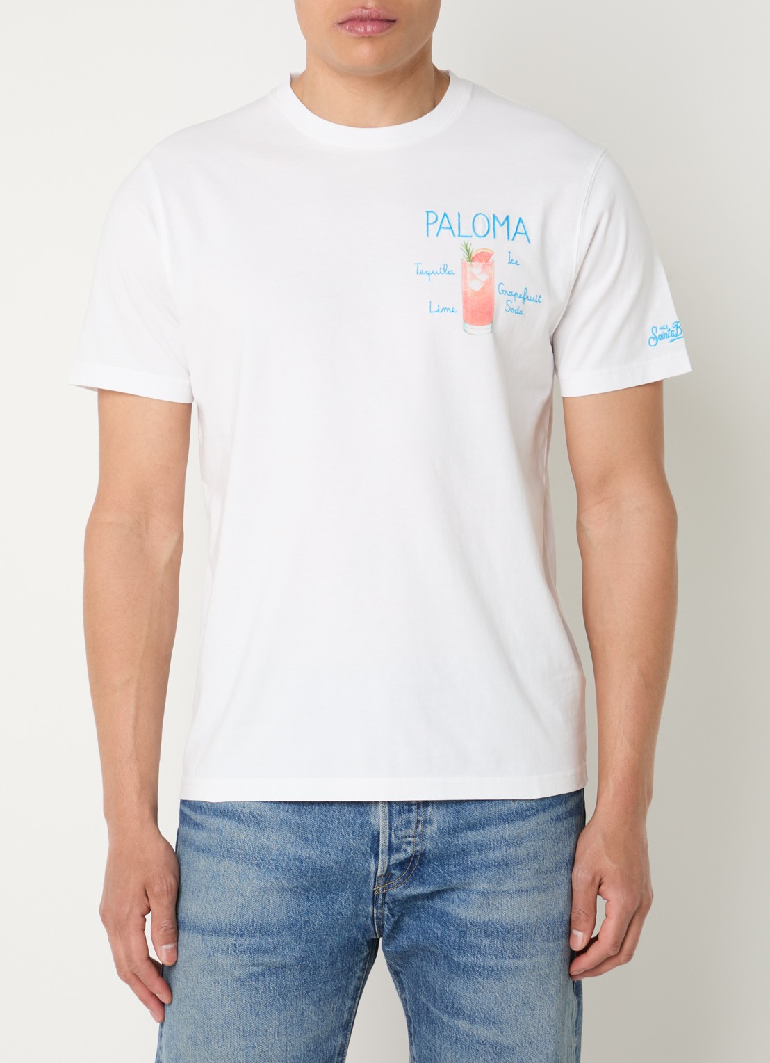 MC2 Saint Barth Paloma T-shirt met print - detail 2 wit