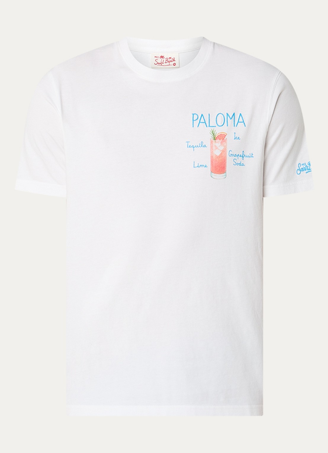 MC2 Saint Barth Paloma T-shirt met print - voorkant 3 wit