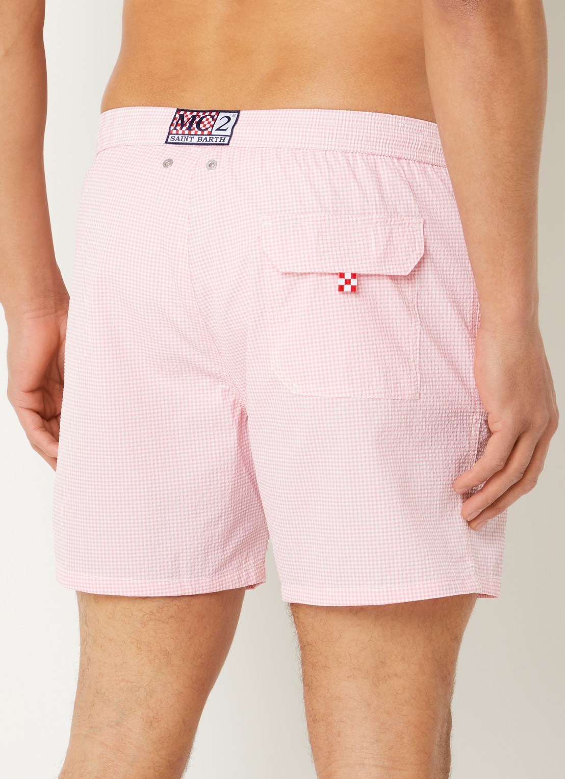 MC2 Saint Barth Patmos zwemshorts met print - achterkant 4 roze