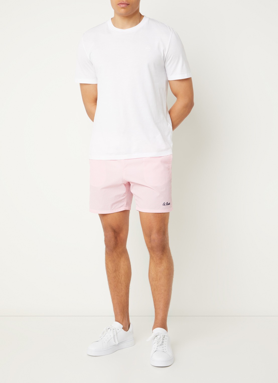 MC2 Saint Barth Patmos zwemshorts met print - voorkant 2 roze