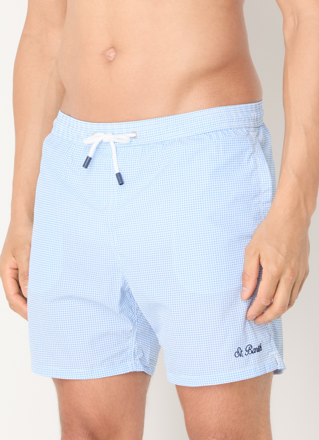MC2 Saint Barth Patmos zwemshorts met print - detail blauw