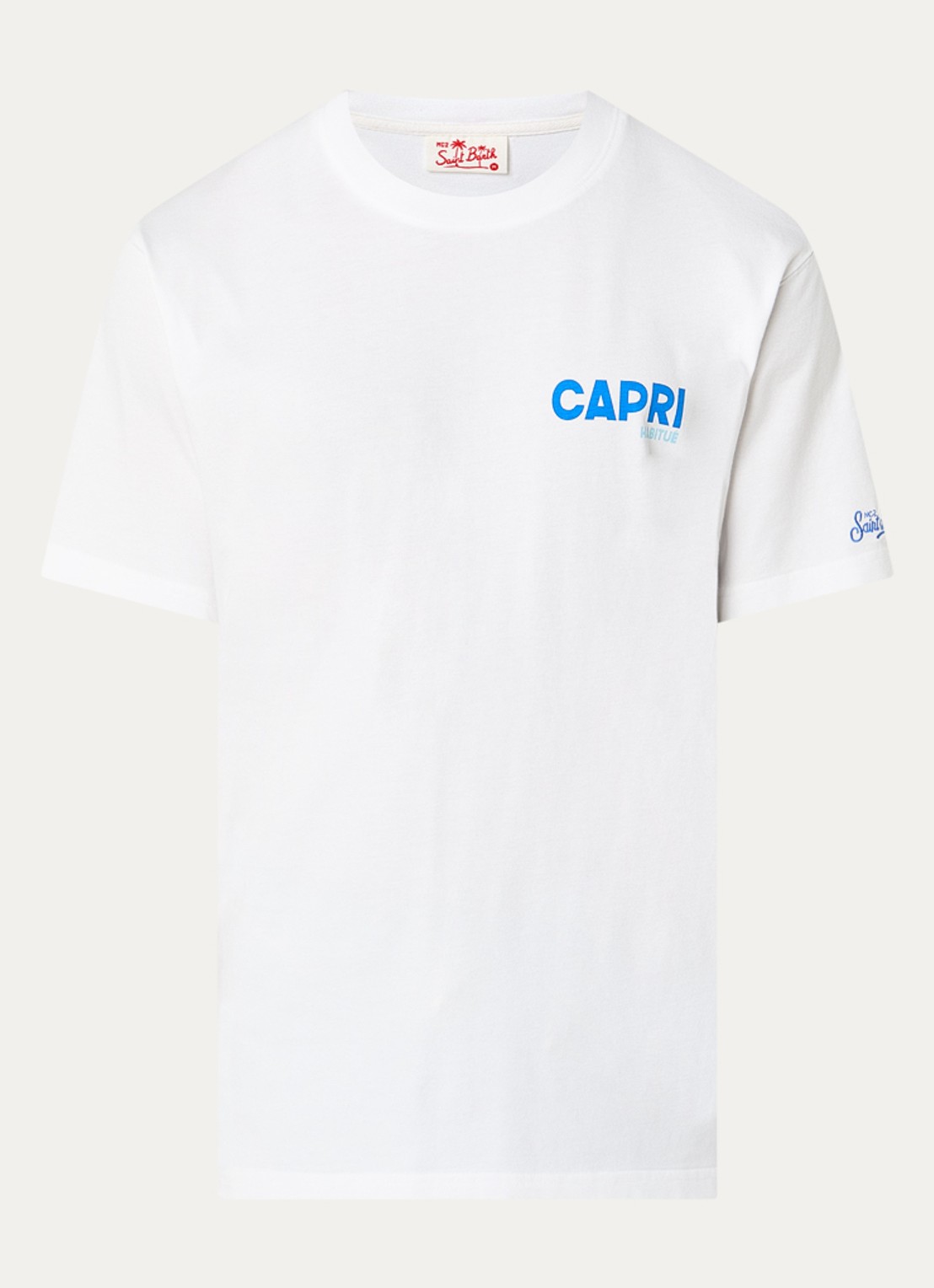 MC2 Saint Barth T-shirt met front- en backprint - voorkant 3 wit