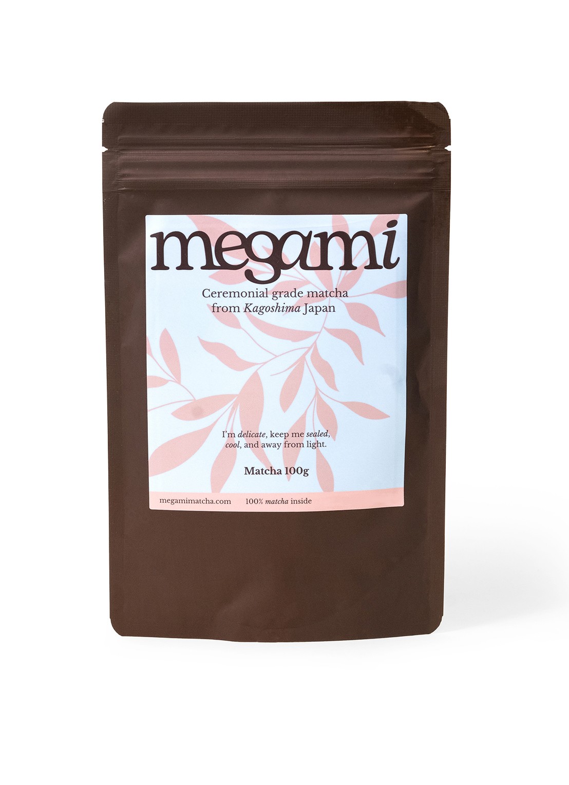 Megami Matcha 100 gram - voorkant groen