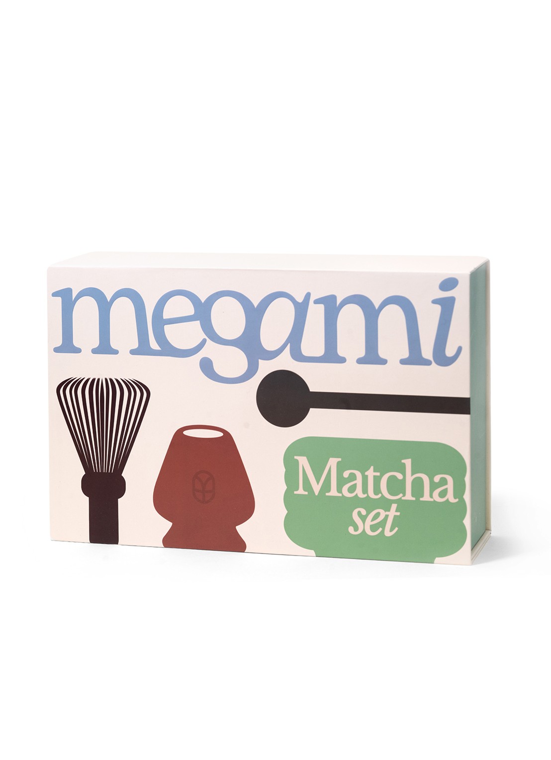 Megami Matcha set in geschenkdoos 5-delig - voorkant 3 paars