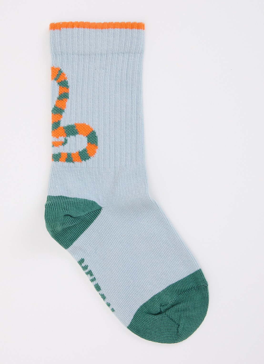 Melton Snaketastic sokken met print - voorkant lichtblauw