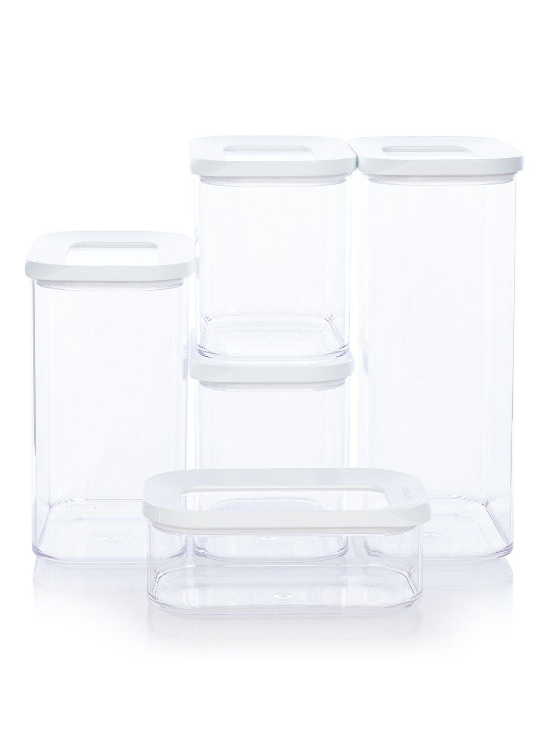 Mepal Modula vooraaddoos set van 5 - voorkant transparant