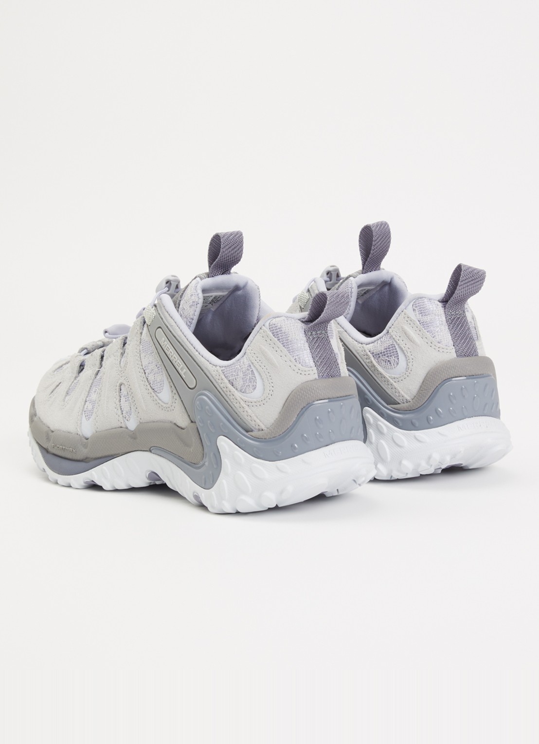 Merrell Cham Redux RMT 1TRL sneaker met suède details  - achterkant 4 grijs