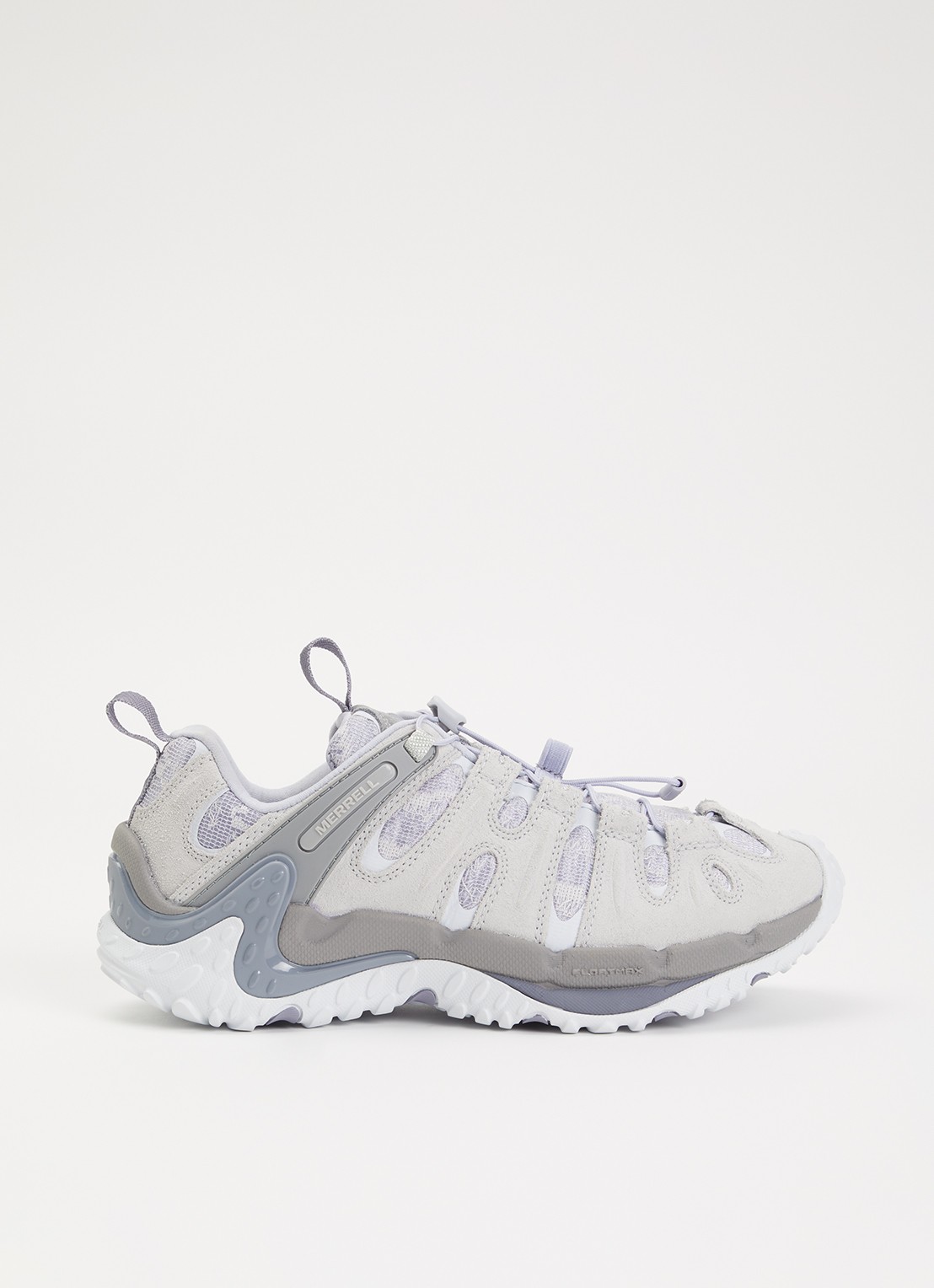 Merrell Cham Redux RMT 1TRL sneaker met suède details  - voorkant 5 grijs
