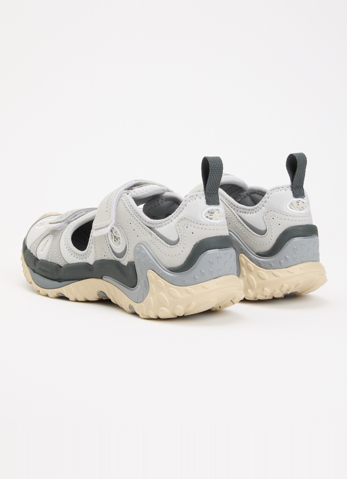 Merrell Cham Redux Sieve sneaker met leren details - achterkant 2 grijs
