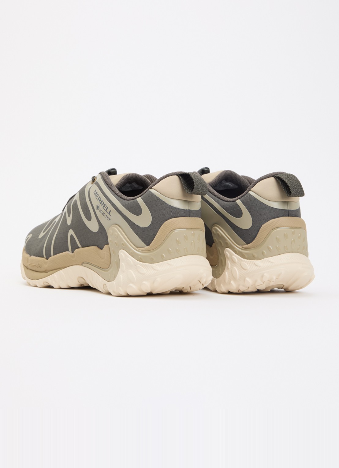 Merrell Cham Redux Storm Gore-Tex sneaker van mesh met logo - achterkant 2 olijfgroen