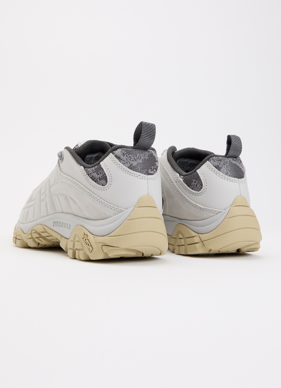 Merrell Moab 2 Remix sneaker van leer met mesh details - achterkant 5 lichtgrijs
