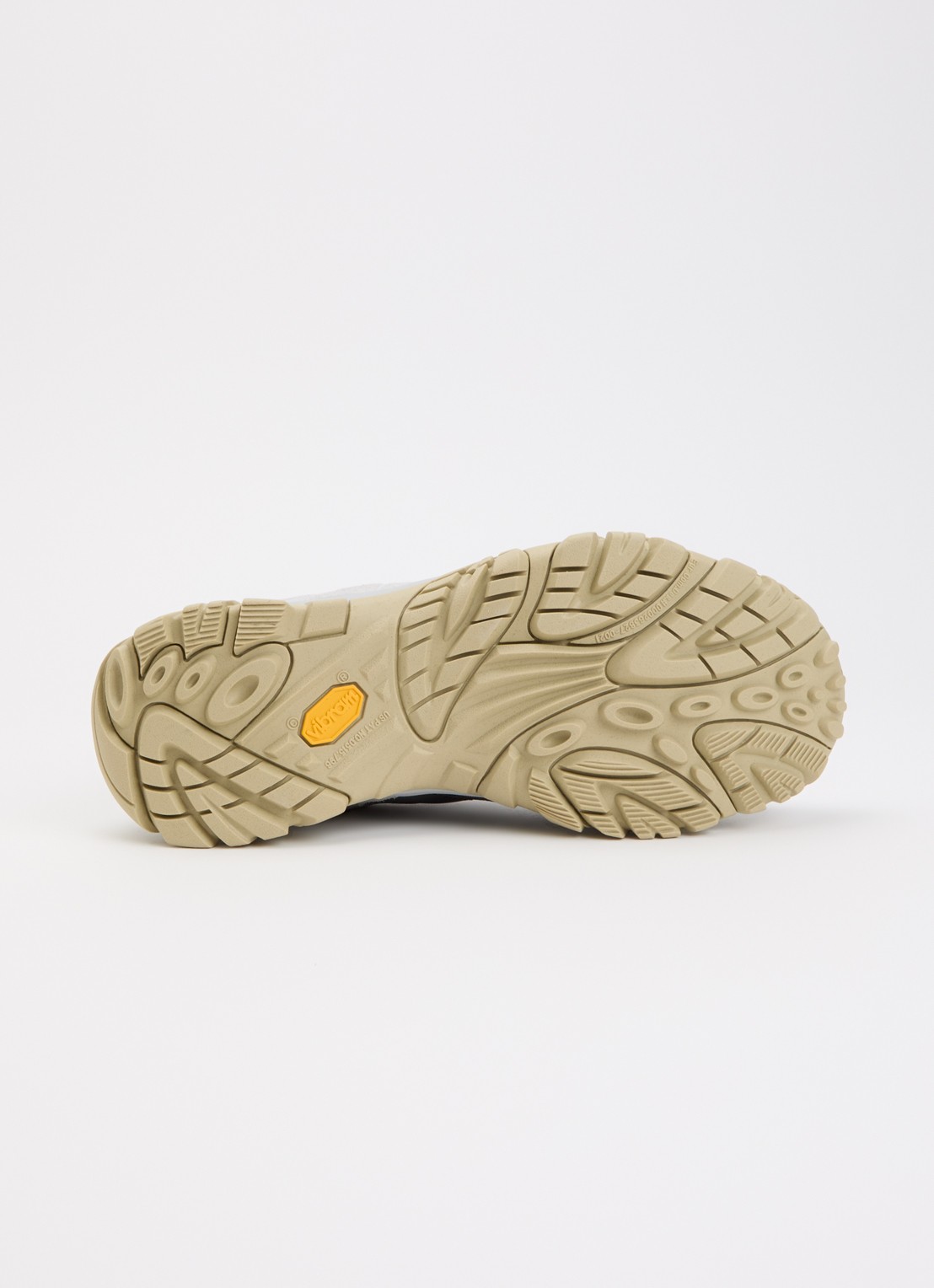 Merrell Moab 2 Remix sneaker van leer met mesh details - detail 3 lichtgrijs