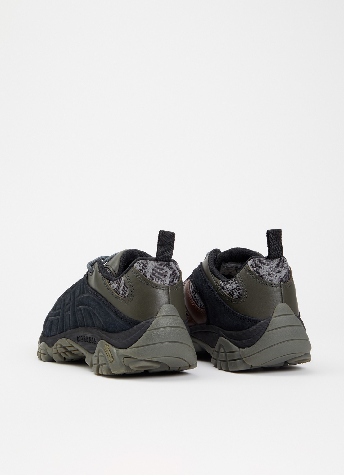 Merrell Moab 2 Remix sneaker van leer met mesh details - achterkant 2 antraciet