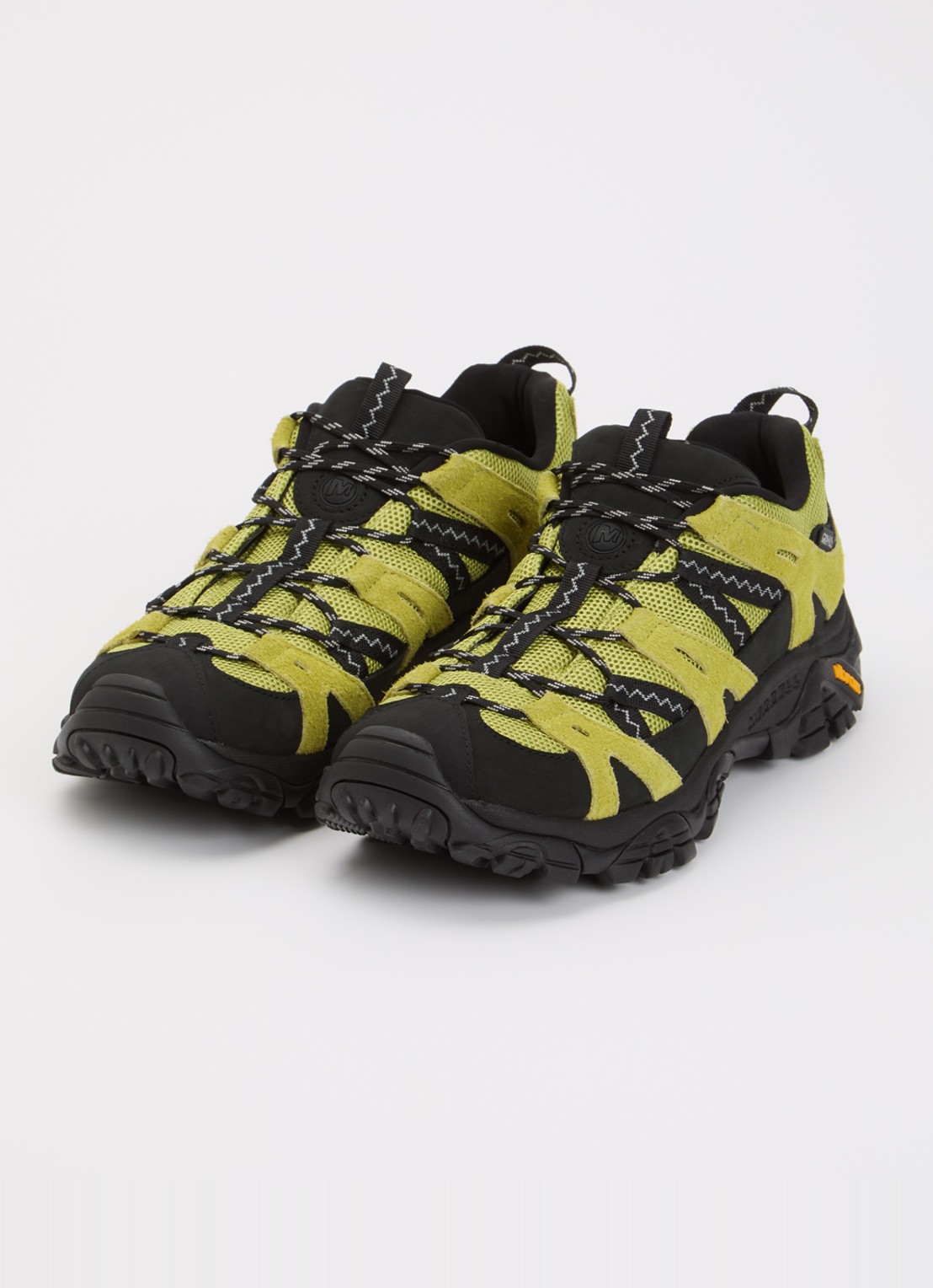 Merrell Moab 2 Siren x Gramicci sneaker met suède details - detail citroengeel