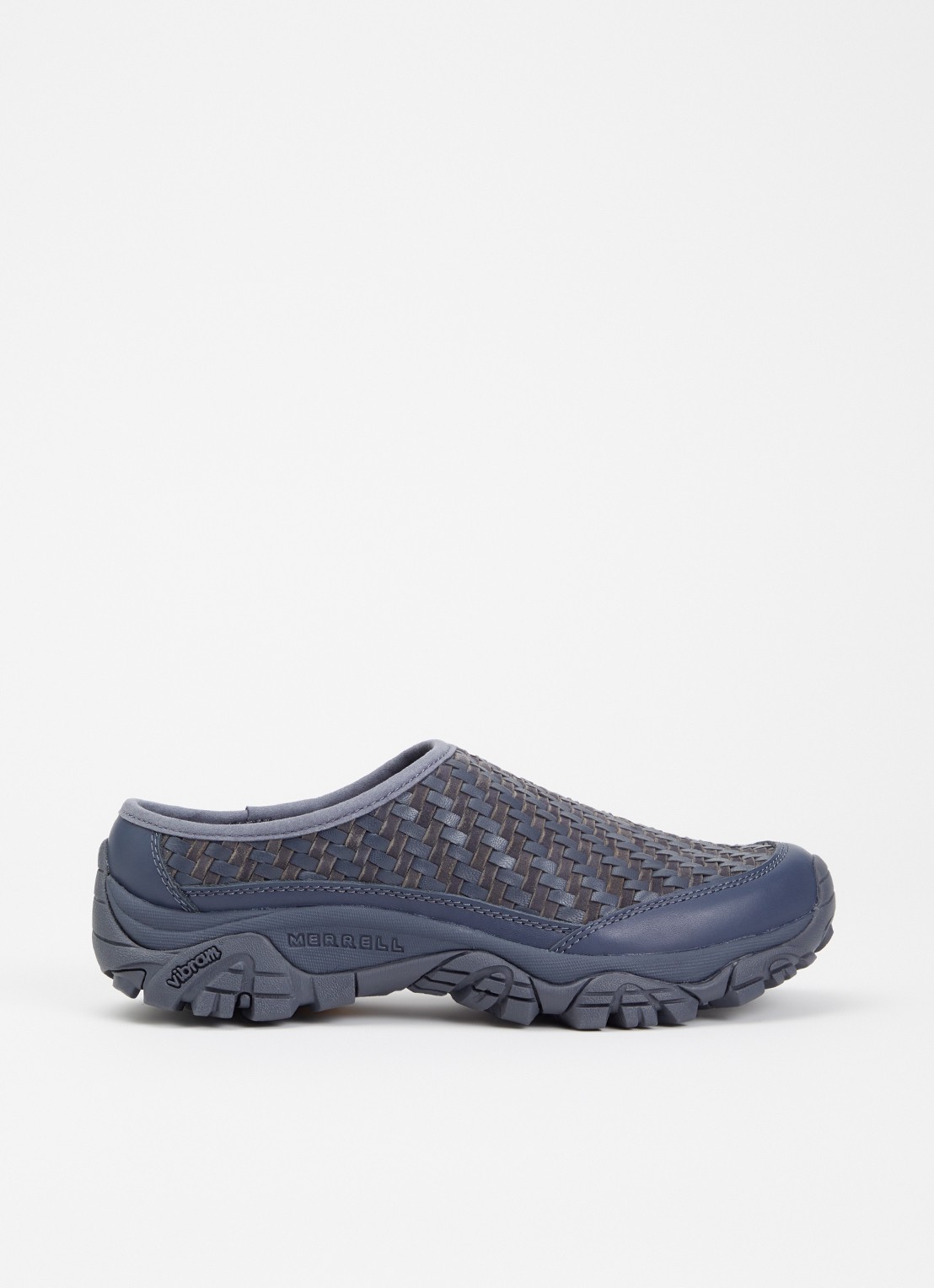 Merrell Moab 2 Slide muiltje van leer - voorkant indigo
