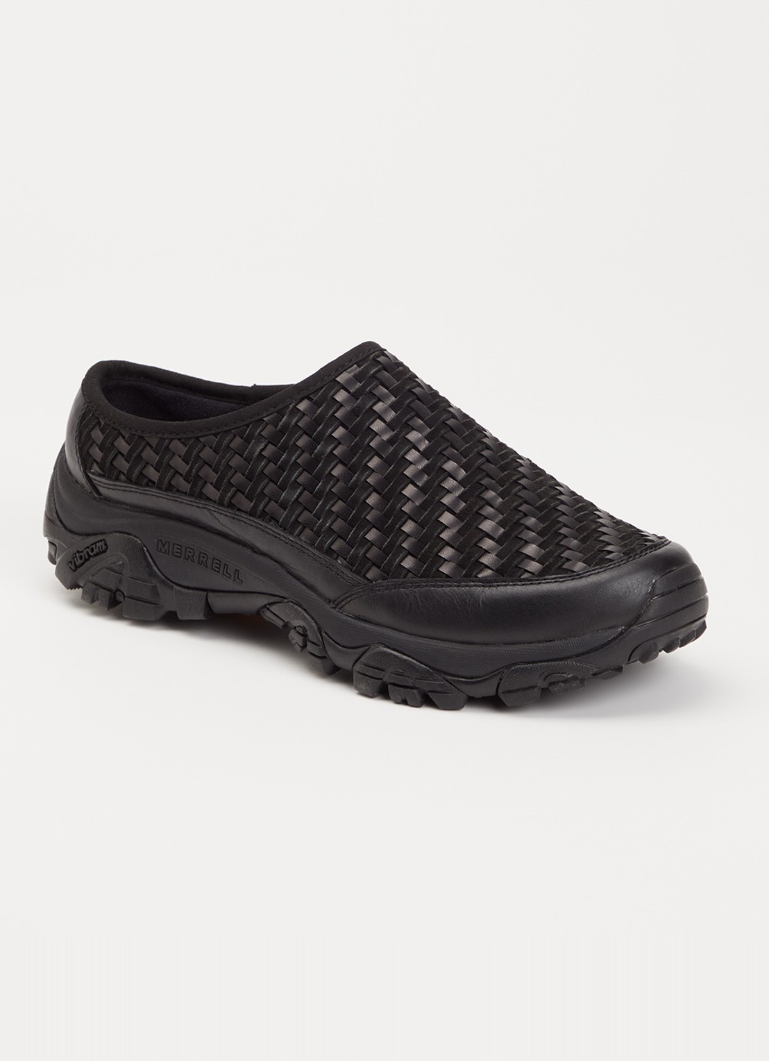 Merrell Moab 2 Slide muiltje van leer - voorkant zwart
