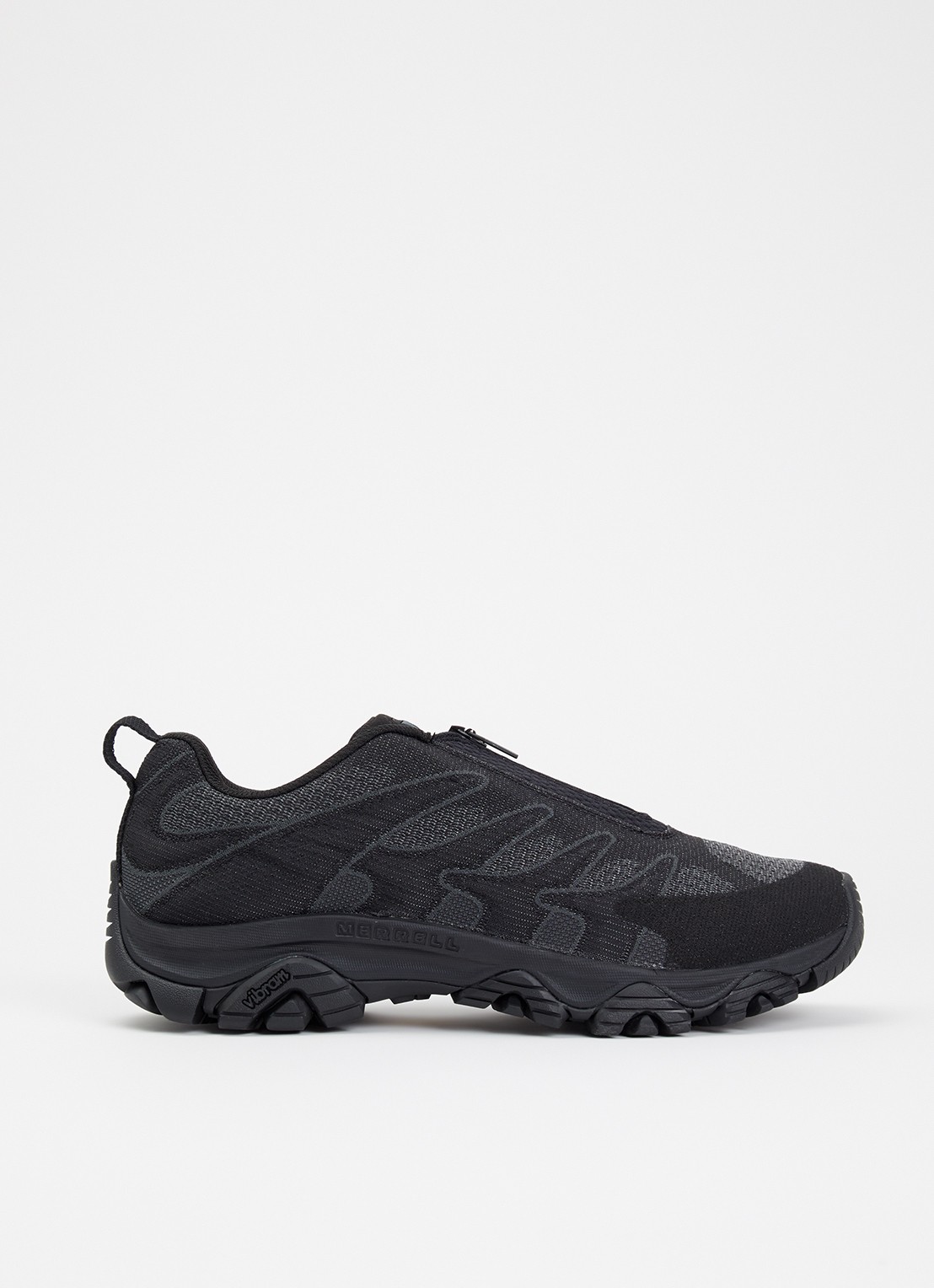 Merrell Moab 3 sneaker met gebreid bovenwerk - voorkant 5 zwart