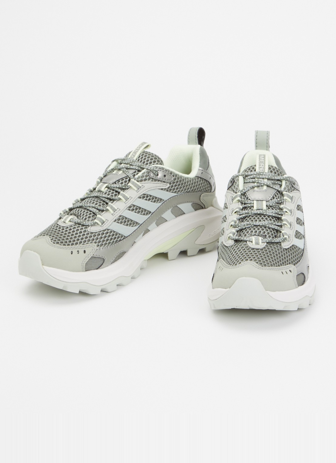 Merrell Moab Speed 2 Vent 2K sneaker van mesh met metallic details - detail 2 lindegroen