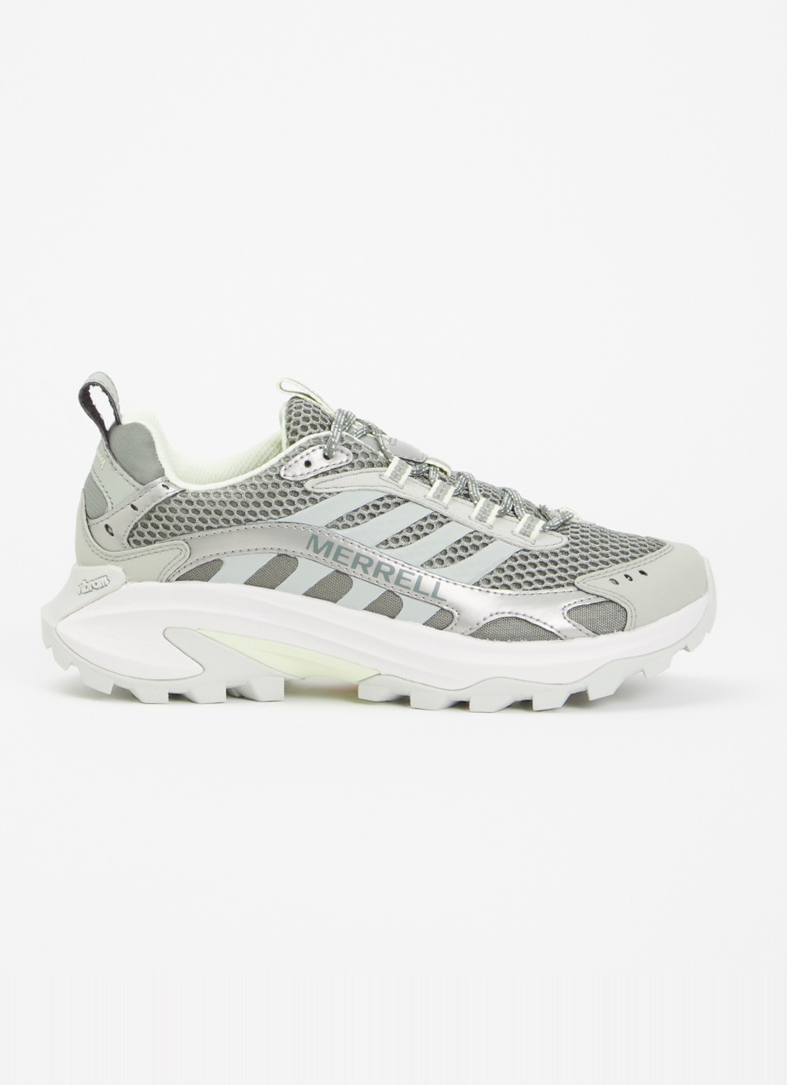 Merrell Moab Speed 2 Vent 2K sneaker van mesh met metallic details - voorkant 5 lindegroen