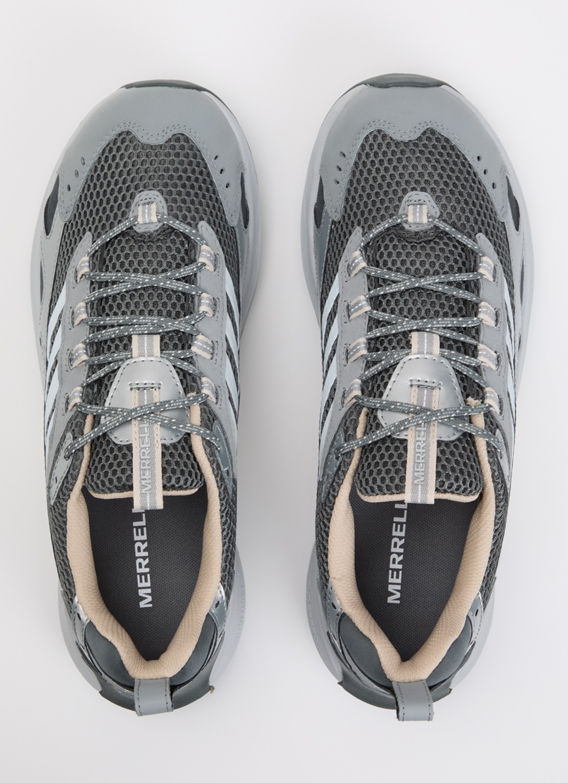 Merrell Moab Speed 2 Vent 2K sneaker van mesh met metallic details - detail 3 blauwgrijs