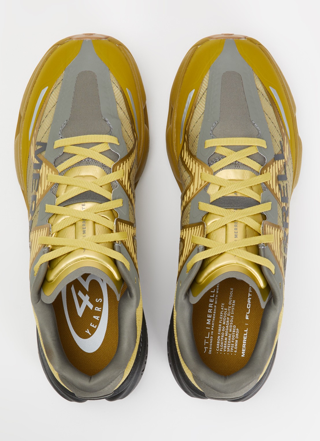 Merrell  MTL SpeedArc Peak sneaker met logo - detail 4 mosterd