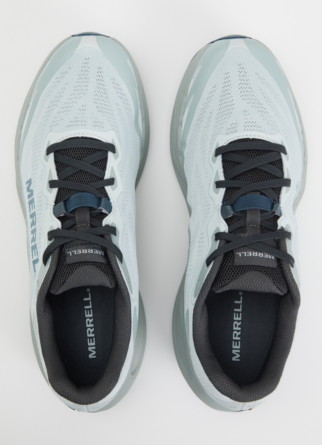 Merrell ProMorph sneaker van mesh - detail 9 staalblauw