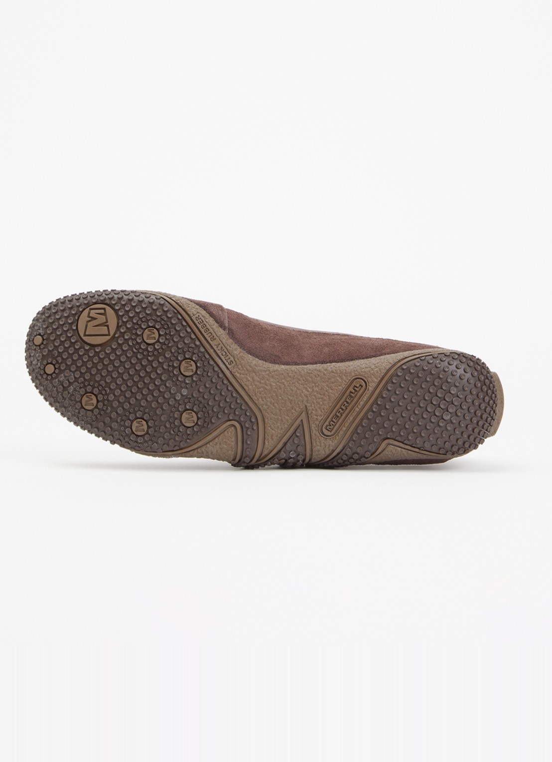 Merrell Relay Fly Vent sneaker van suède met mesh details - detail 4 chocoladebruin