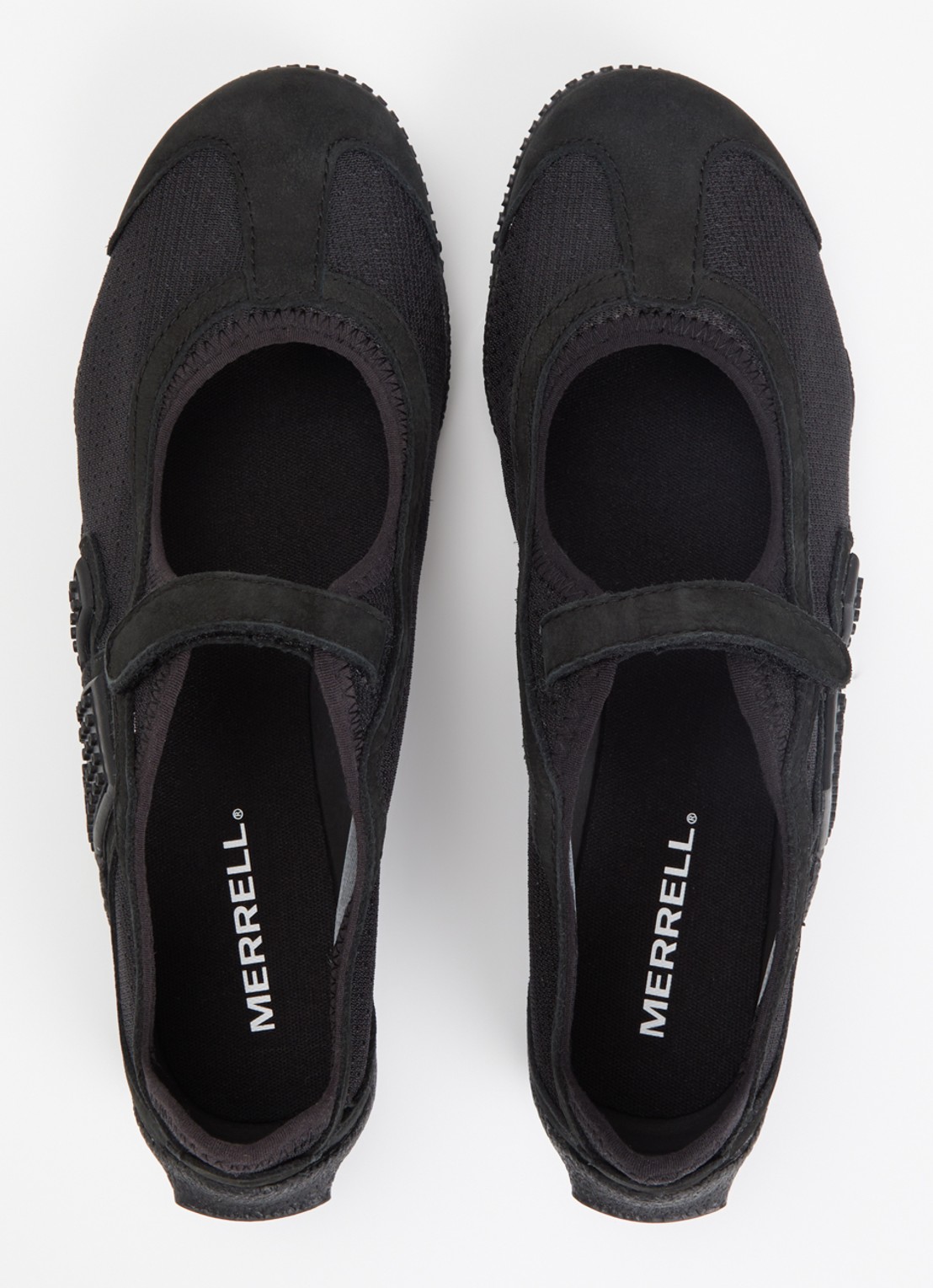Merrell Relay Tour Mary Jane sneaker van mesh met details van suède - detail 2 zwart