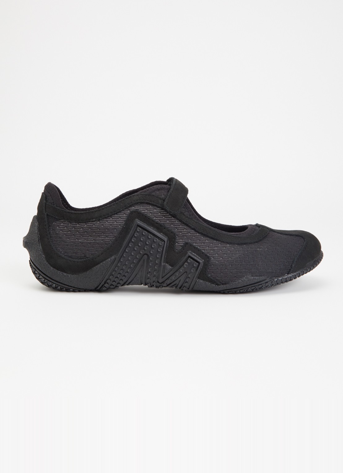 Merrell Relay Tour Mary Jane sneaker van mesh met details van suède - voorkant 5 zwart