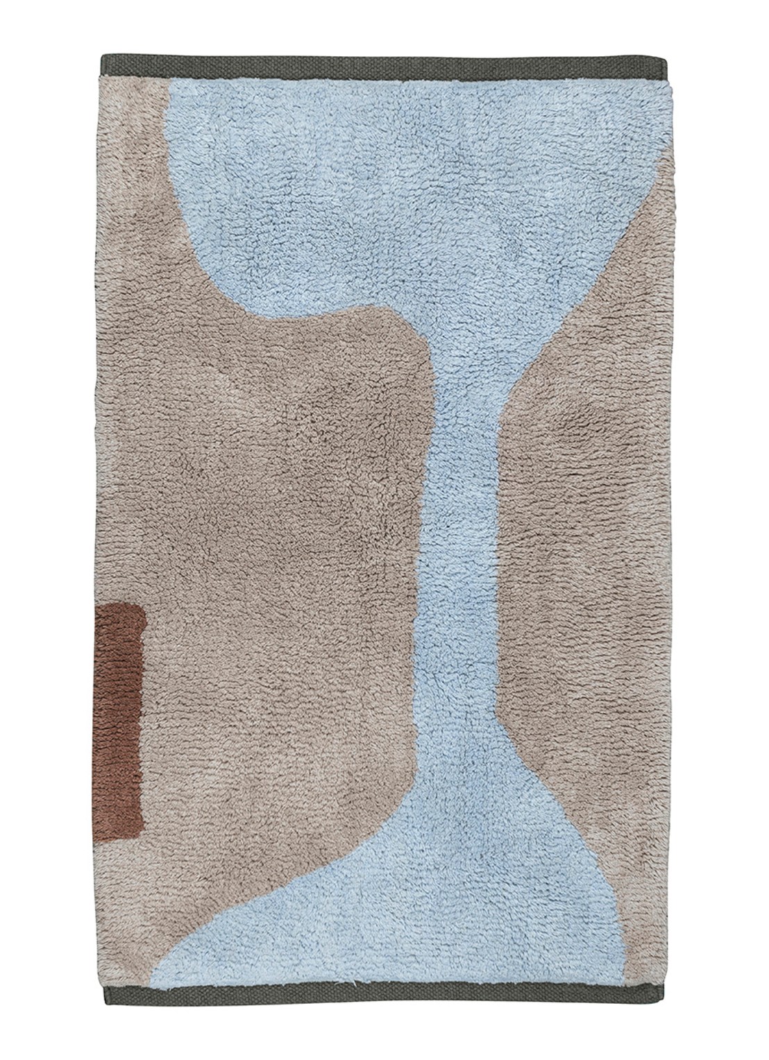 Mette Ditmer Figura vloerkleed 50 x 80 cm - voorkant 3 lichtblauw