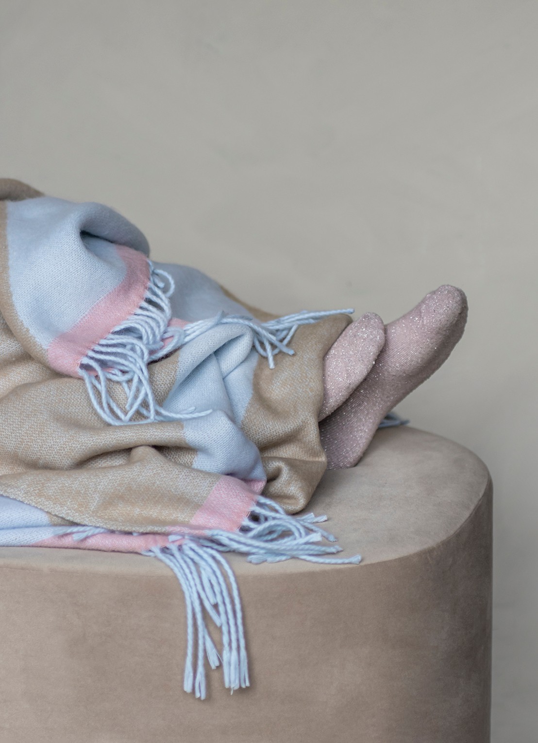 Mette Ditmer Gallery plaid 125 x 170 cm - detail 6 zand
