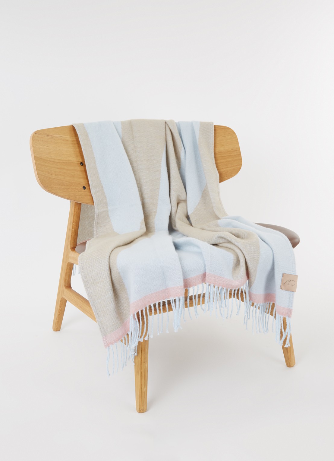 Mette Ditmer Gallery plaid 125 x 170 cm - voorkant 2 zand