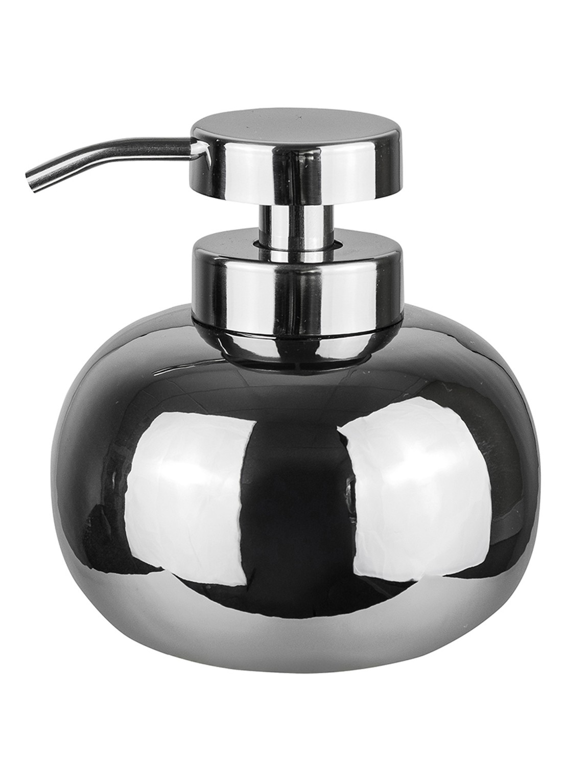 Mette Ditmer Lotus zeepdispenser - voorkant 3 zilver