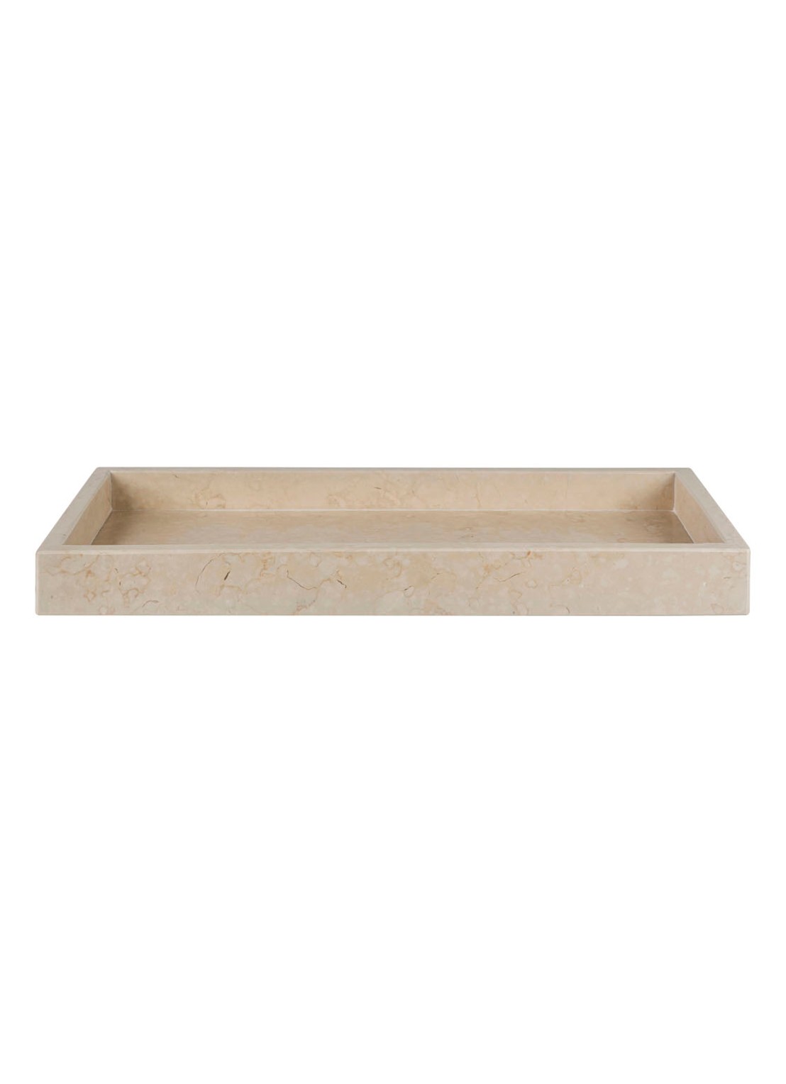 Mette Ditmer Marble opbergschaal van marmer 31 x 16 cm - voorkant zand