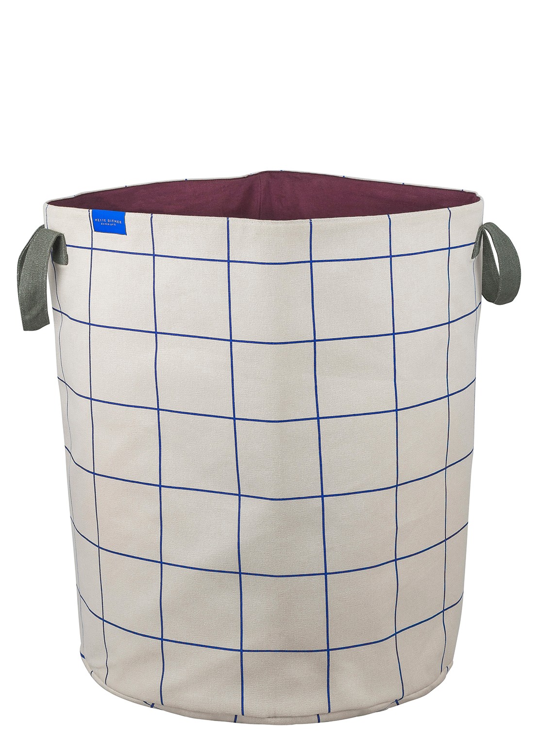 Mette Ditmer Mesh wasmand 50 cm - voorkant bordeauxrood