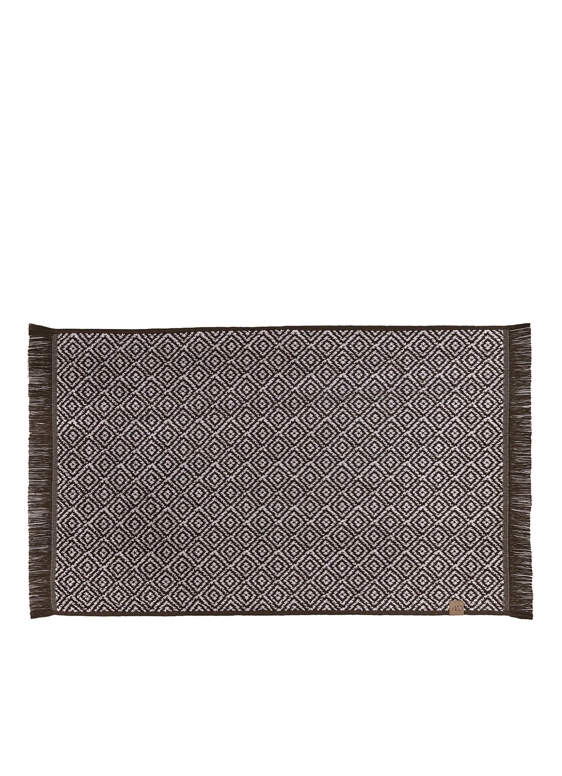 Mette Ditmer Morocco gastendoek 50 x 80 cm - voorkant chocoladebruin