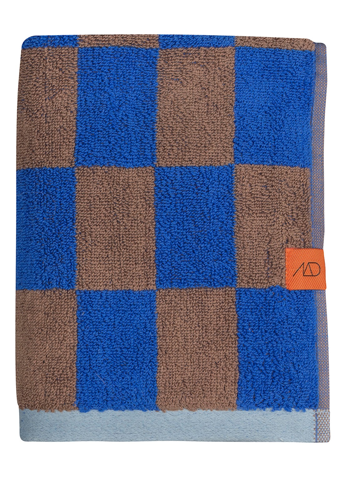 Mette Ditmer Retro badhanddoek - 50 x 90 cm - voorkant kobaltblauw
