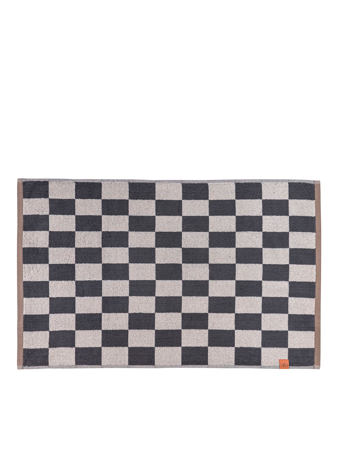 Mette Ditmer Retro badmat - 550 gr/m2 - 80 x 50 cm - voorkant 3 antraciet