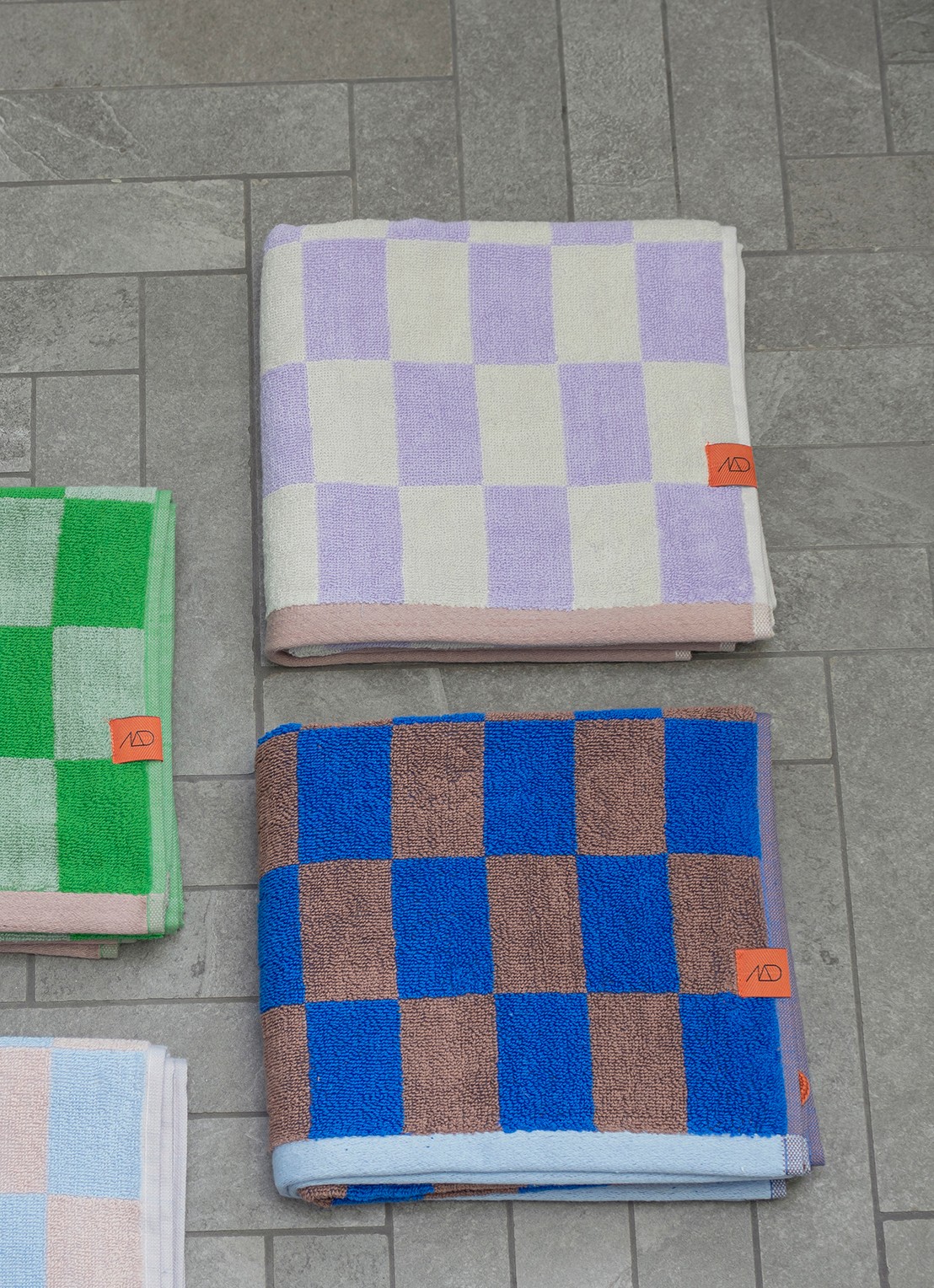 Mette Ditmer Retro gastendoek set van 2 - 40 x 55 cm - detail 3 lila