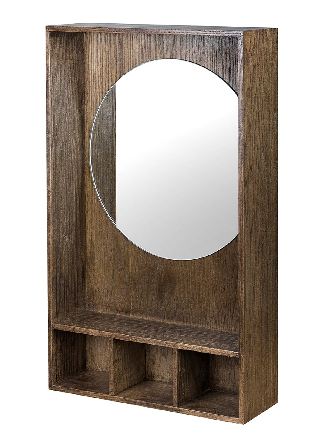 Mette Ditmer Show-Me wandspiegel 40 x 65 cm - voorkant 4 donkerbruin